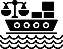 Maritime Glyph Icon vector
