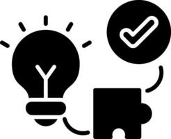 Problem Solving Glyph Icon vector
