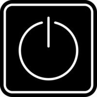 Power On Glyph Icon vector