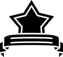 Star Rating Glyph Icon vector