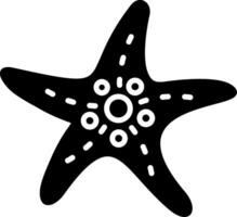 Starfish Glyph Icon vector