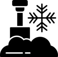 Shovel Glyph Icon vector