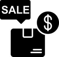 Sales Glyph Icon vector