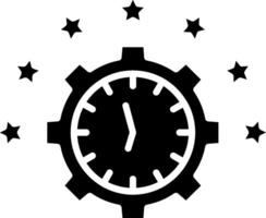 Time Management Glyph Icon vector