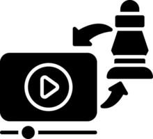 Tutorials Glyph Icon vector