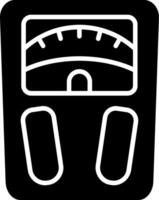 Weighing Scale Glyph Icon vector