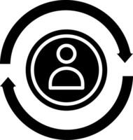 Transaction Glyph Icon vector