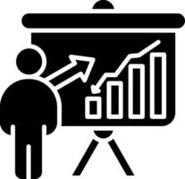 Training Glyph Icon vector