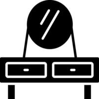 Vanity Mirror Glyph Icon vector
