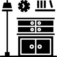 Cabinet Glyph Icon vector