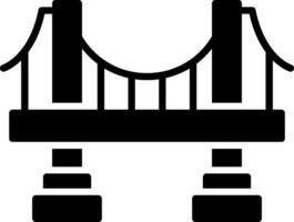 Bridge Glyph Icon vector