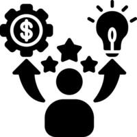 Competence Glyph Icon vector