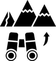 Binoculars Glyph Icon vector