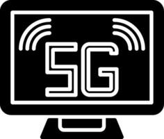 Computer Glyph Icon vector
