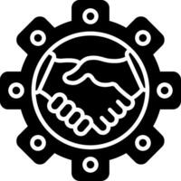 CRM Glyph Icon vector