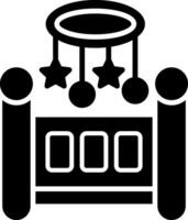 Cot free Glyph Icon vector