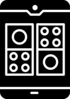 Domino Glyph Icon vector