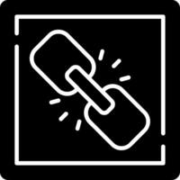 Link Glyph Icon vector