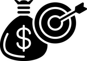 Objective Glyph Icon vector