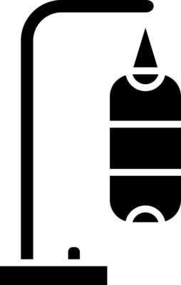 Punch Ball Glyph Icon