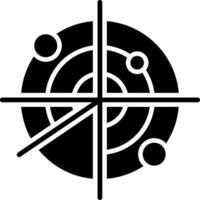 Radar Glyph Icon vector