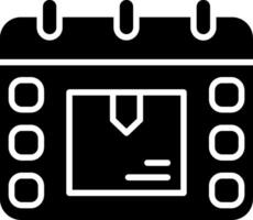 Schedule Glyph Icon vector