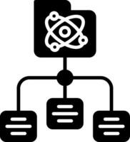 set Case Glyph Icon vector