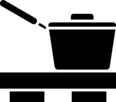 Saucepot Glyph Icon vector