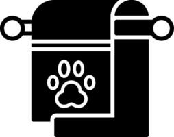 Towel Glyph Icon vector