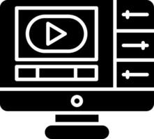 editing Glyph Icon vector