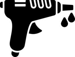 Glue Gun Glyph Icon vector