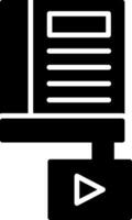 Knowledge Glyph Icon vector