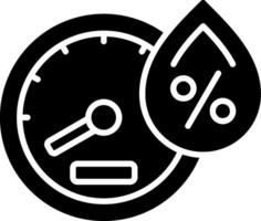 Humidity Glyph Icon vector