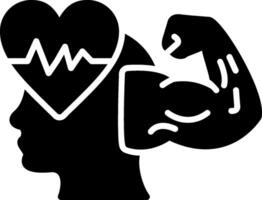 Mind Glyph Icon vector