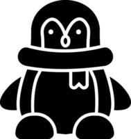 Penguin Glyph Icon vector