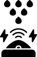 Rain Sensor Glyph Icon vector