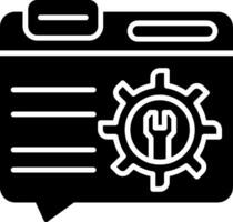 Technical Support Glyph Icon vector