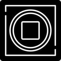 Stop Glyph Icon vector