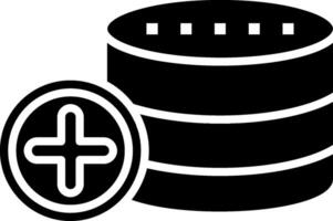 Database Glyph Icon vector