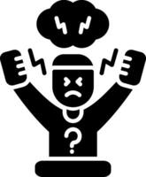 Hyperactivity Glyph Icon vector