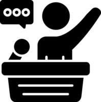 Motivation Glyph Icon vector