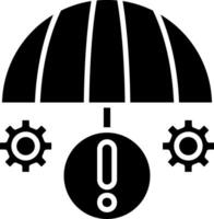 Mitigation Glyph Icon vector