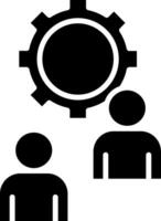 Setting Glyph Icon vector