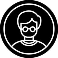 Avatar Glyph Icon vector