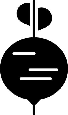 Beet Glyph Icon