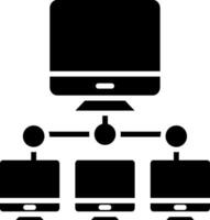 Computer Networks Glyph Icon vector