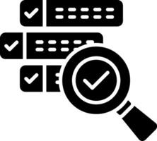 Boolean Search Glyph Icon vector