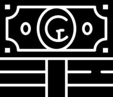 Cruzeiro Glyph Icon vector