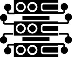 Database Glyph Icon vector