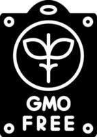 Gmo Free Glyph Icon vector